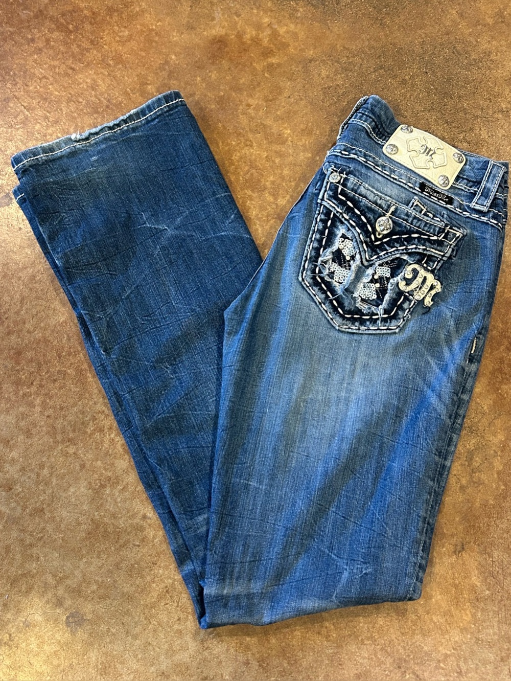Miss Me Embellished Boot Cut Jeans
